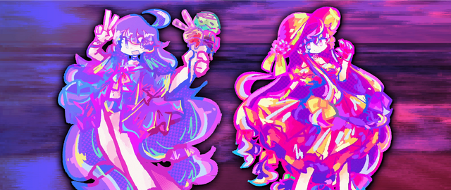 Dawn and Tsuki (banner, summer edition) | Easily one of my favorites of the art series